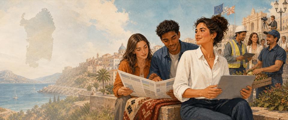 Persone e professionisti al lavoro in Sardegna